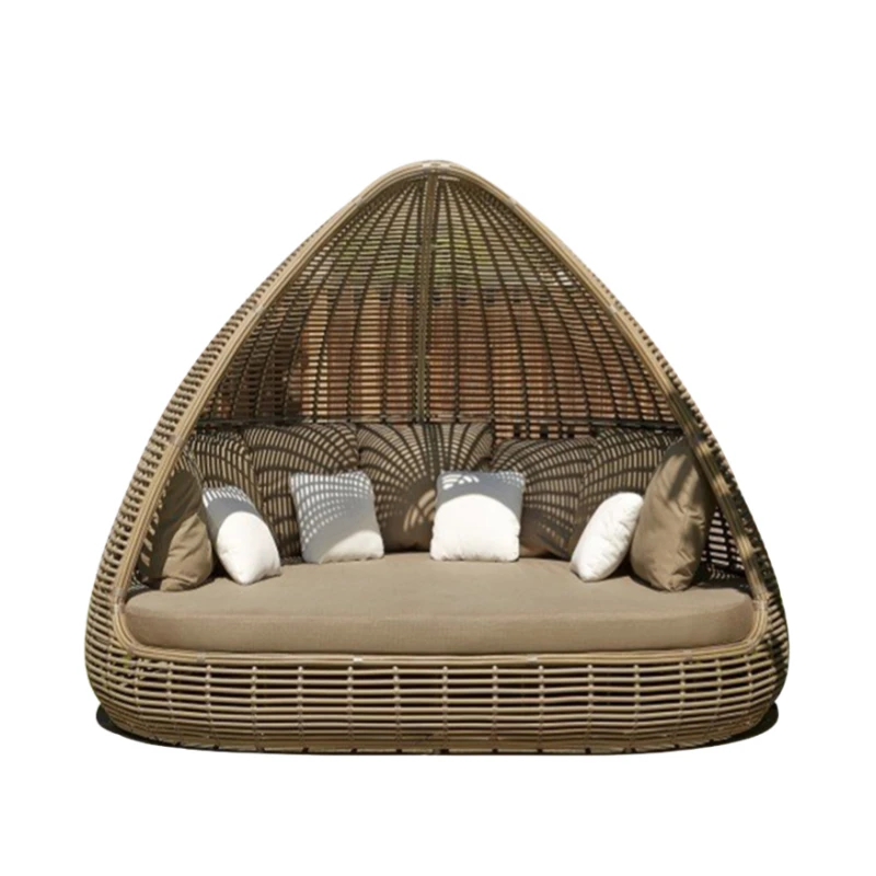 Sun Bed Outdoor Sofa Bed Waterproof Hotel Furniture